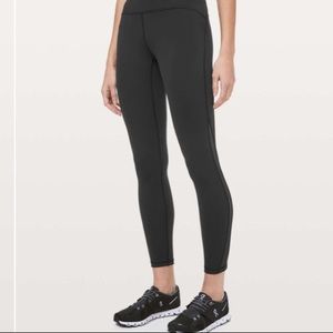 Black Lululemon Train Times 7/8 Pant size 4 mesh